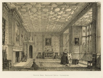 Salon, Broughton Castle, Oxfordshire - Joseph Nash